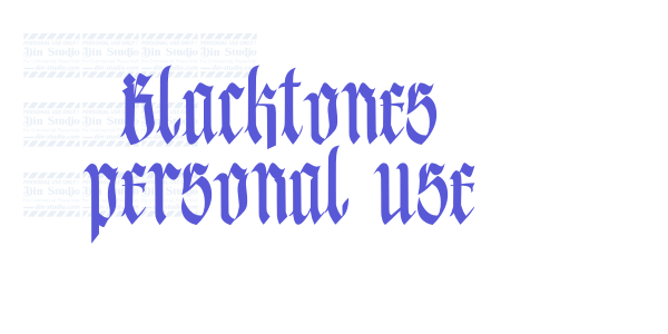 Blacktones personal use font free