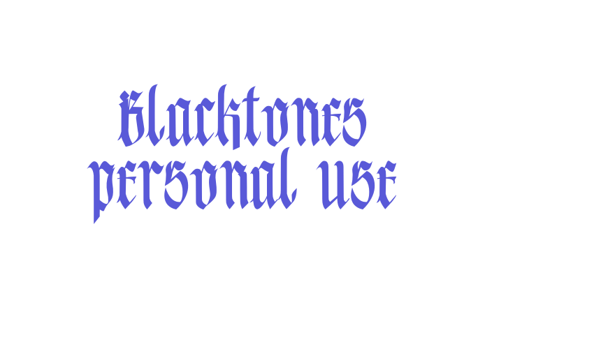 Blacktones personal use Font Download