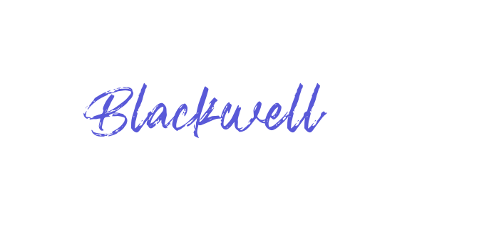 Blackwell Font