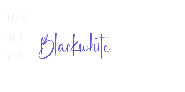 Blackwhite font free