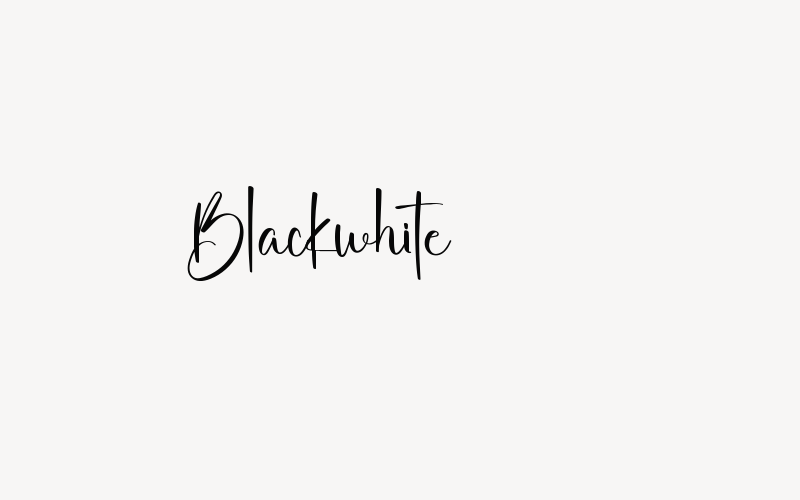 Blackwhite Font