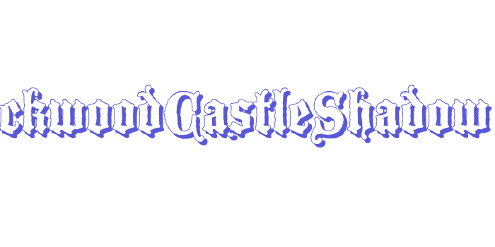 BlackwoodCastleShadow Font Download