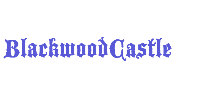 BlackwoodCastle Font Download