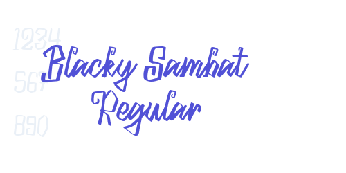 Blacky Sambat Regular-font-download