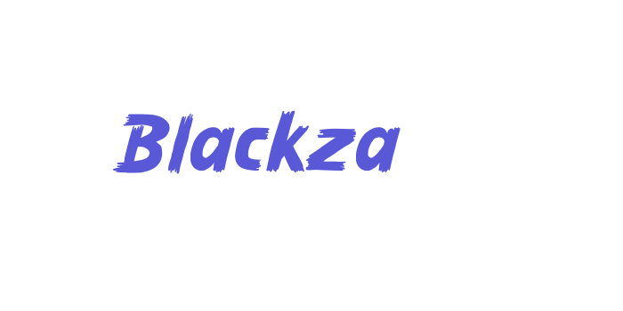 Blackza Font