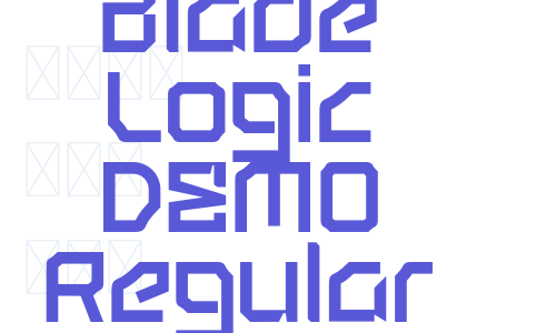 Blade Logic DEMO Regular Font Download