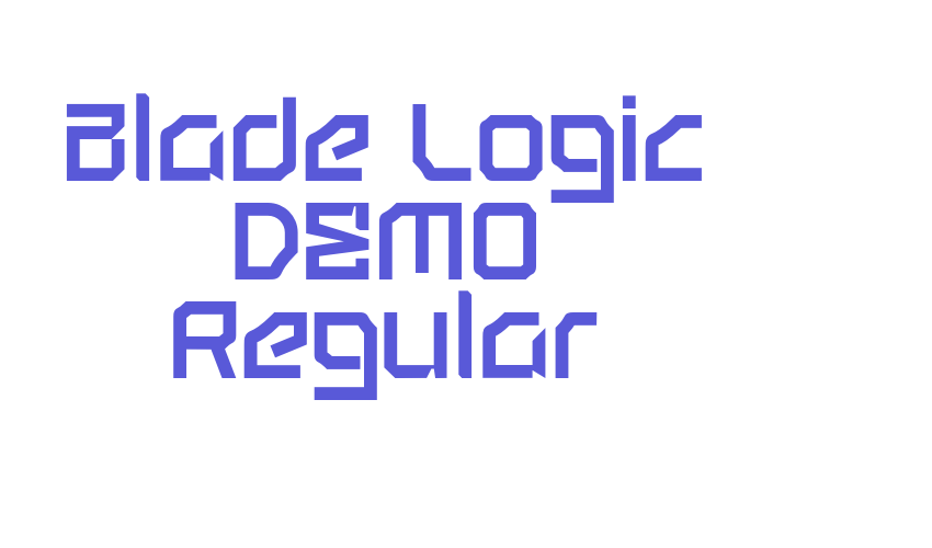 Blade Logic DEMO Regular Font Download