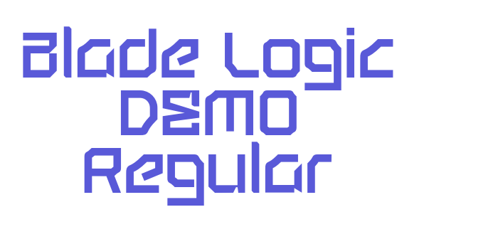 Blade Logic DEMO Regular Font Download