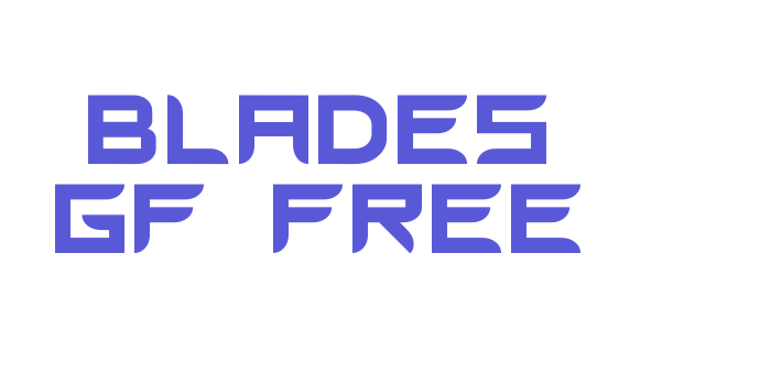 Blades GF Free Font Download