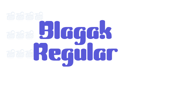 Blagak Regular font