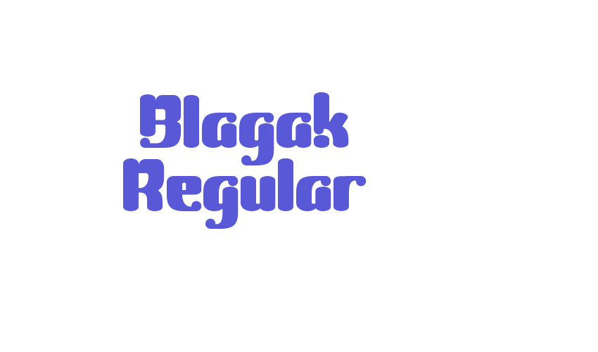 Blagak Regular Font Download