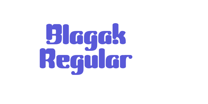 Blagak Regular Font Download