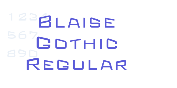 Blaise Gothic Regular font free