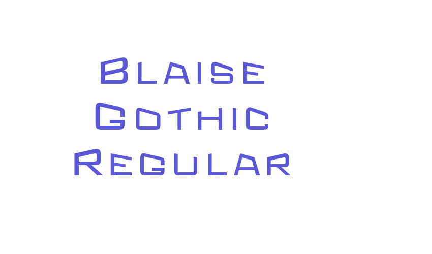 Blaise Gothic Regular Font Download