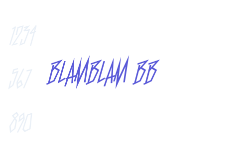 BlamBlam BB Font Download