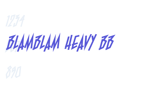 BlamBlam Heavy BB Font Download