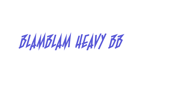 BlamBlam Heavy BB Font