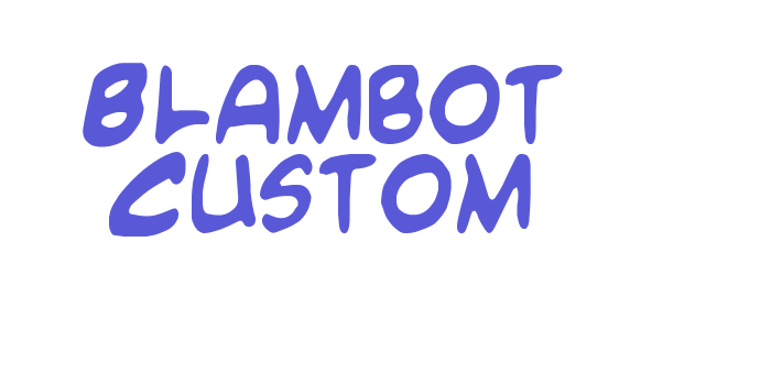 Blambot Custom Font Download