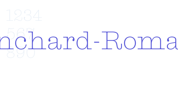 Blanchard-Roman font free