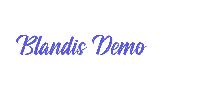 Blandis Demo Font Download