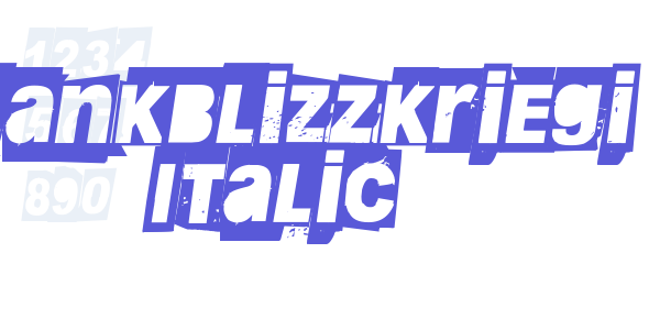 Blankblizzkriegi Italic font