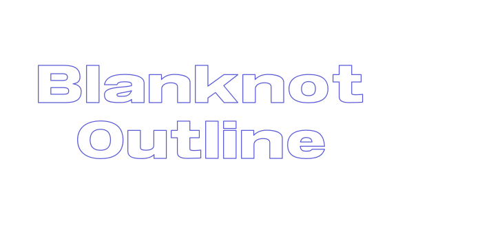 Blanknot Outline Font Download