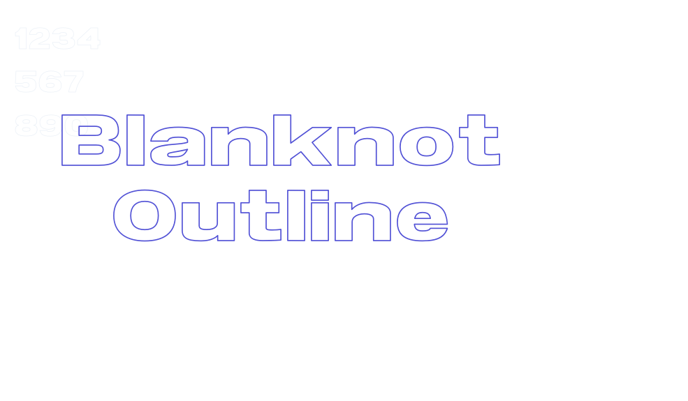 Blanknot Outline-font-download