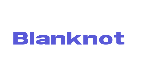 Blanknot Font Download