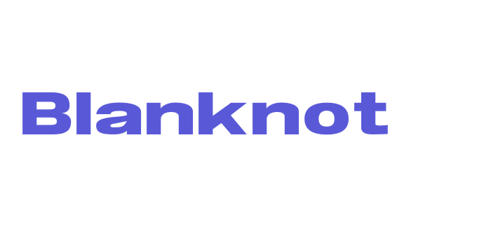 Blanknot Font