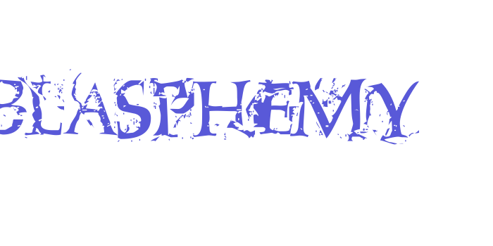 Blasphemy Font Download