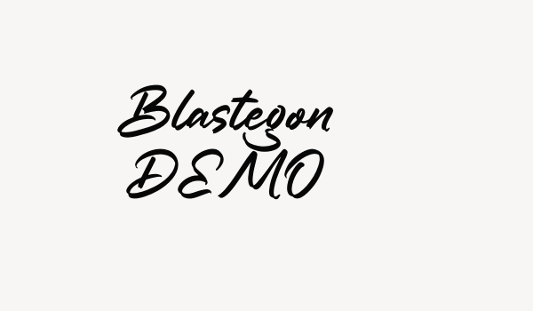 Blastegon DEMO Font