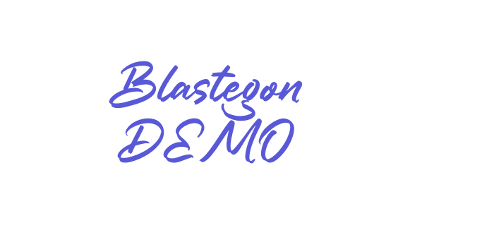 Blastegon DEMO Font Download