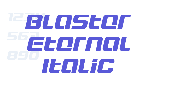 Blaster Eternal Italic font free