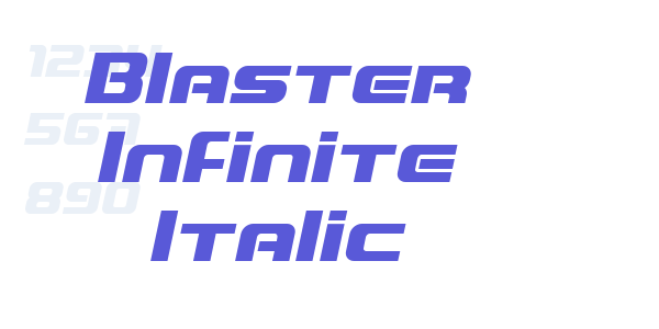 Blaster Infinite Italic font free