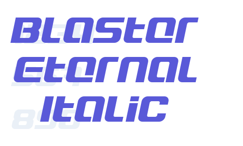 Blaster Eternal Italic Font