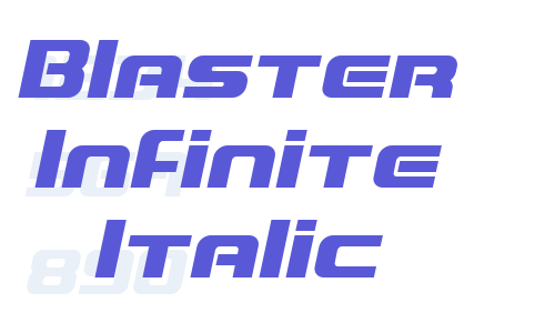 Blaster Infinite Italic Font