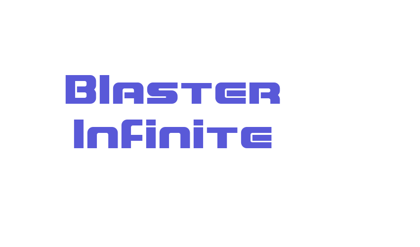 Blaster Infinite Font