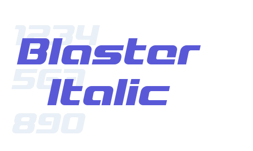 Blaster Italic Font