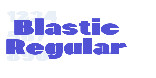 Blastic Regular-font-download