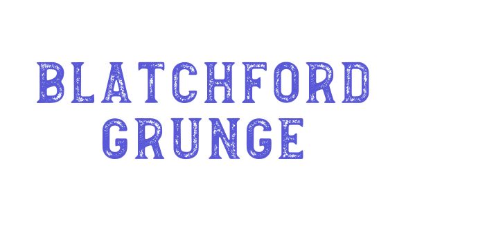 Blatchford Grunge Font Download