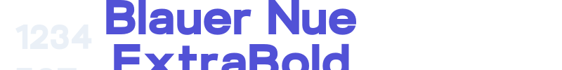 Blauer Nue ExtraBold