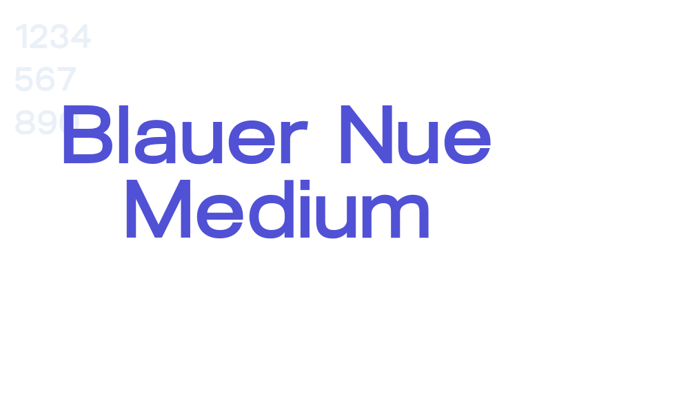 Blauer Nue Medium-font-download