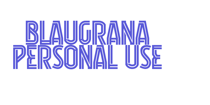 Blaugrana Personal Use Font Download