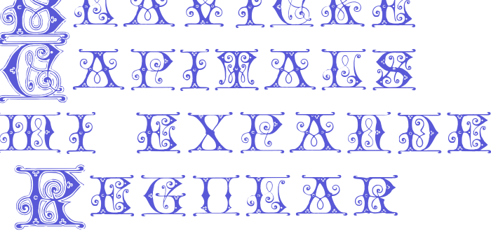 Blavicke Capitals Semi-expanded Regular Font