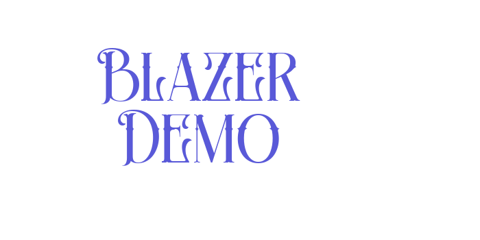 Blazer Demo Font