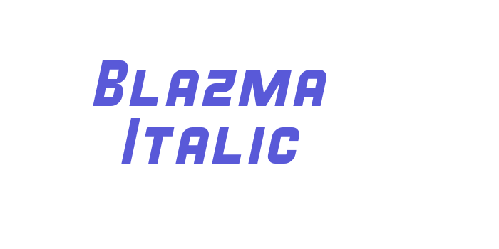 Blazma Italic Font Download