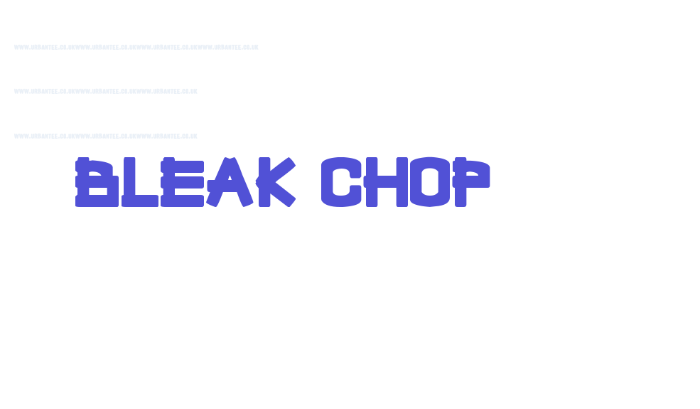 Bleak Chop-font-download