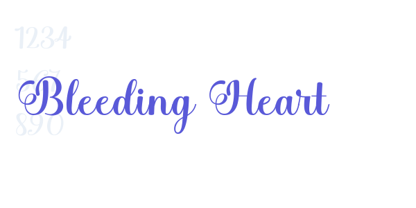 Bleeding Heart font free