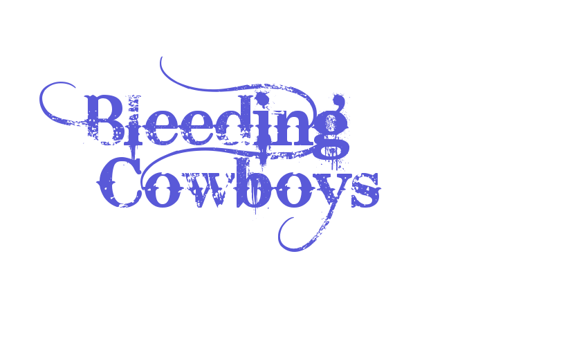 Bleeding Cowboys Font Download