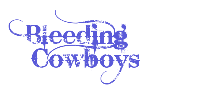 Bleeding Cowboys Font Download